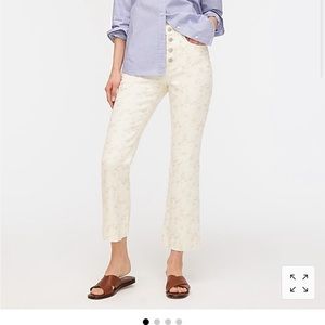 J crew eyelet jeans NWT